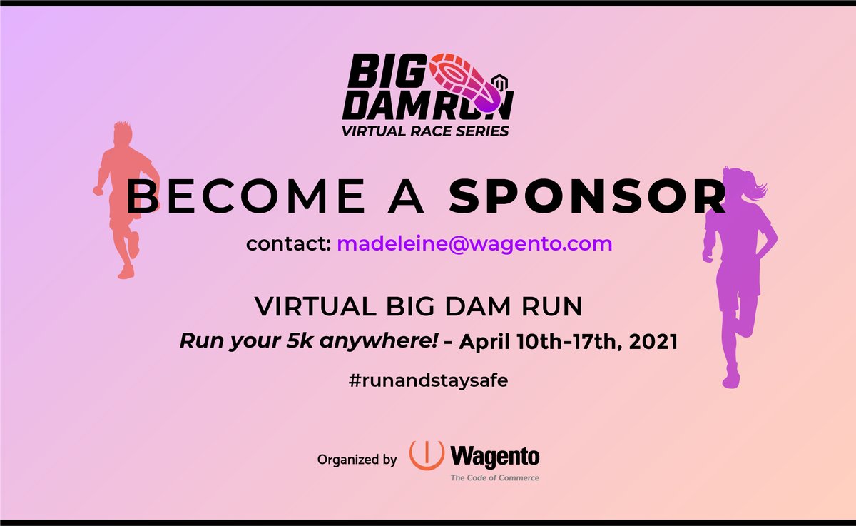 bigdamrun: SPONSOR CALL! Let us know if you want to be a sponsor for this year's virtual Big Dam Run on April 10-17! #BDR2021 https://t.co/Svr0Fu2ILP