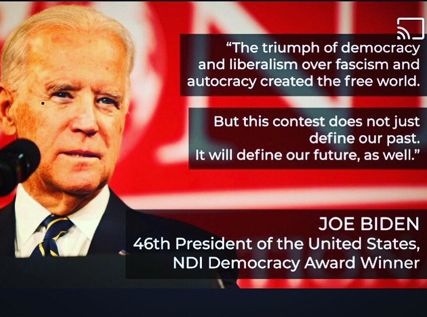 Tänkvärda ord från 🇺🇸 President Joe Biden. Inte minst i dessa tider. 