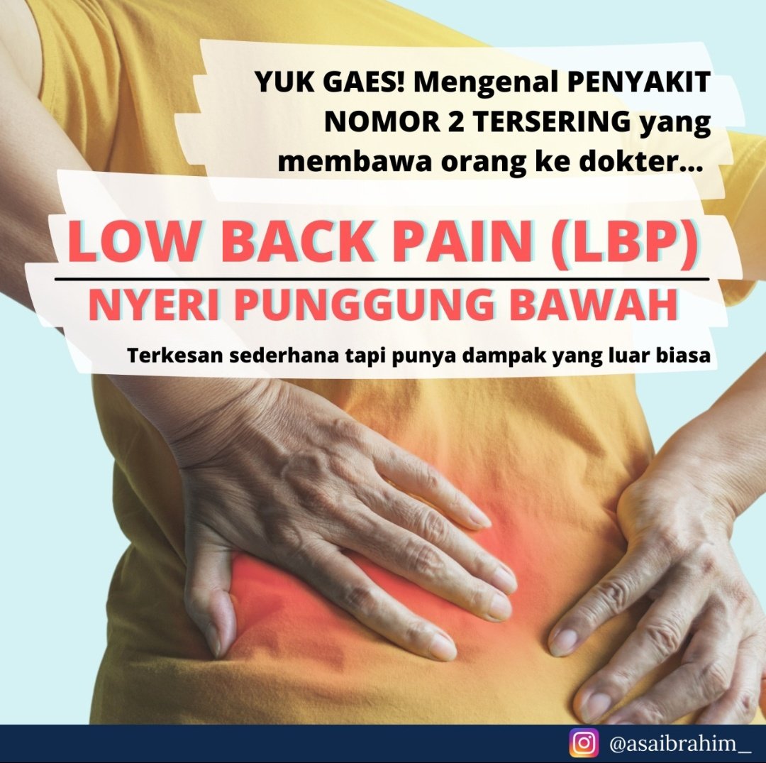 Low Back Pain LBP Penyakit Tersering Nomor Dua Yang Membawa Orang Periksa Ke Dokter