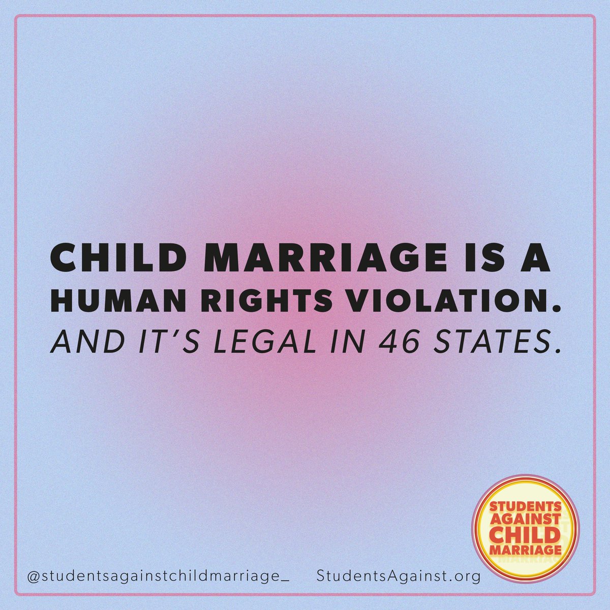 #EndChildMarriage @ChildMarriageUS  