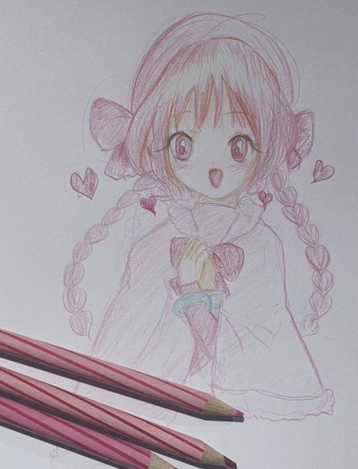 色鉛筆を持ったので30分ほどみたいな練習❤︎💕#ネト充のススメ 色鉛筆を持ったので30分ほどみたいな練習❤︎💕#ネト充のススメ