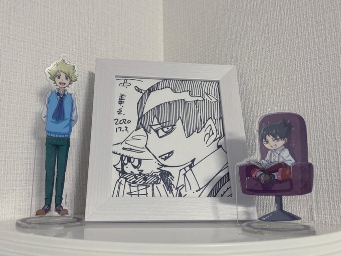 ポチった額🖼が届いたので西せんせの直筆色紙飾りました♡ビコがロージーをガン見してて可愛い♡ムヒョとロージーの魔法律相談事 ポチった額🖼が届いたので西せんせの直筆色紙飾りました♡ビコがロージーをガン見してて可愛い♡ムヒョとロージーの魔法律相談事