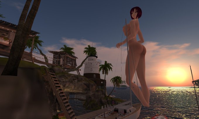NAKED SIM60mの身長になってもセカンドライフの海は広いです!#Giantess #GIGANT #巨大娘 #s NAKED SIM60mの身長になってもセカンドライフの海は広いです!#Giantess #GIGANT #巨大娘 #s