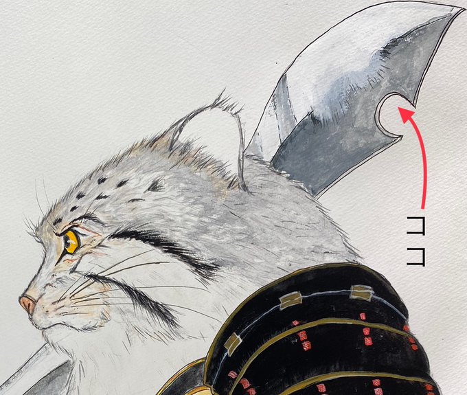 【解説&言い訳😅】マヌルネコの横顔は描くのが難しい😔! 成獣の #マヌルネコ はもっと頭が平たいカナ🤔? 描いていた時 【解説&言い訳😅】マヌルネコの横顔は描くのが難しい😔! 成獣の #マヌルネコ はもっと頭が平たいカナ🤔? 描いていた時
