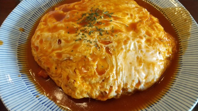 昨日異世界食堂みたのでオムライス大盛り 昨日異世界食堂みたのでオムライス大盛り