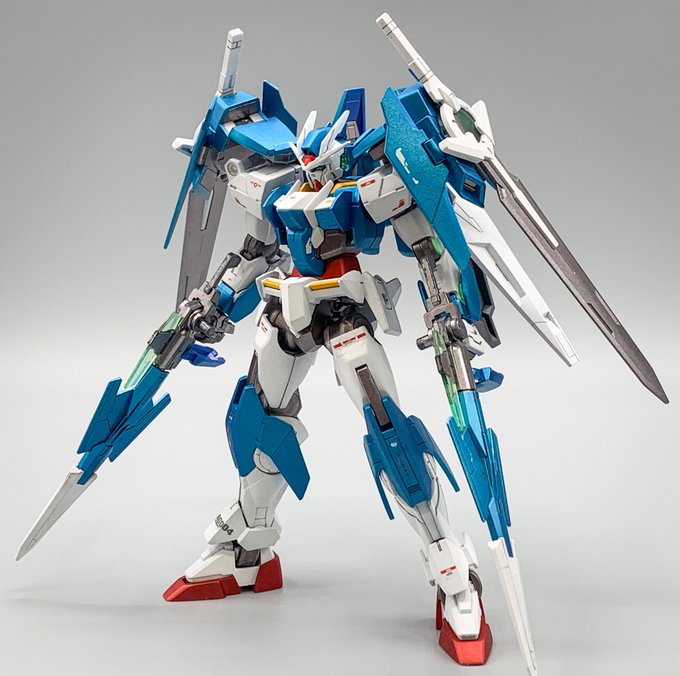 ガンダムビルドダイバーズよりダブルオーダイバーエース、ガンダムマーカーエアブラシと缶スプレーによる全塗装です。初の全塗装 ガンダムビルドダイバーズよりダブルオーダイバーエース、ガンダムマーカーエアブラシと缶スプレーによる全塗装です。初の全塗装