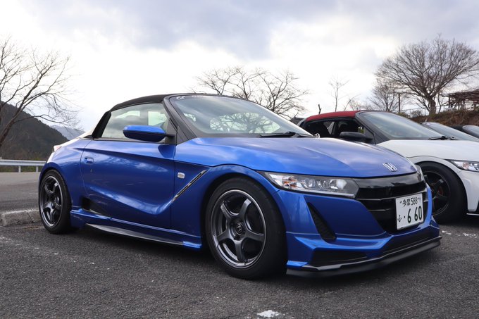 まきさんのエスロク車高がいい具合に下がってフロントのイージーリップが付いてさらにカッコよくなっていた相変わらずタービン音 まきさんのエスロク車高がいい具合に下がってフロントのイージーリップが付いてさらにカッコよくなっていた相変わらずタービン音