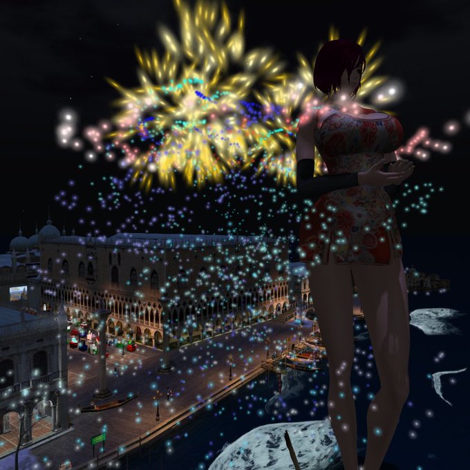 打ち上げ花火を浴びると肩こりに効くかの実験中?!#Giantess #GIGANT #巨大娘 #secondlife # 打ち上げ花火を浴びると肩こりに効くかの実験中?!#Giantess #GIGANT #巨大娘 #secondlife #