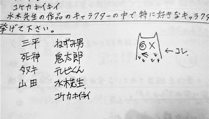 森野達弥先生のアンケートで好きなキャラをあげてるのですが、『ボクは新入生』に登場するお化けタイムスの編集者も入れてるの 森野達弥先生のアンケートで好きなキャラをあげてるのですが、『ボクは新入生』に登場するお化けタイムスの編集者も入れてるの