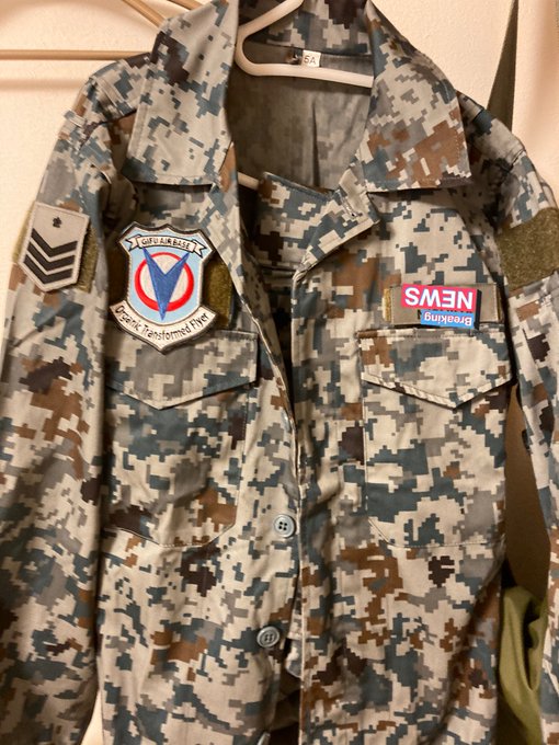 空自ひそまそ OTF部隊カスタムジャケットできました 空自ひそまそ OTF部隊カスタムジャケットできました