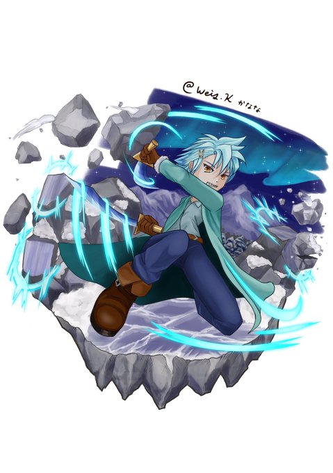 ポートフォリオ用にメルクストーリア風にオリジナルのイラスト2枚目男の子を描いてみました♪私のオリジナルなのでメルストには ポートフォリオ用にメルクストーリア風にオリジナルのイラスト2枚目男の子を描いてみました♪私のオリジナルなのでメルストには