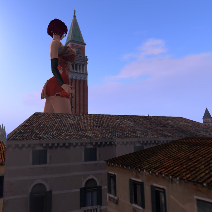 花火から一夜明けて、、#Giantess #GIGANT #巨大娘 #secondlife #sizetweet 花火から一夜明けて、、#Giantess #GIGANT #巨大娘 #secondlife #sizetweet