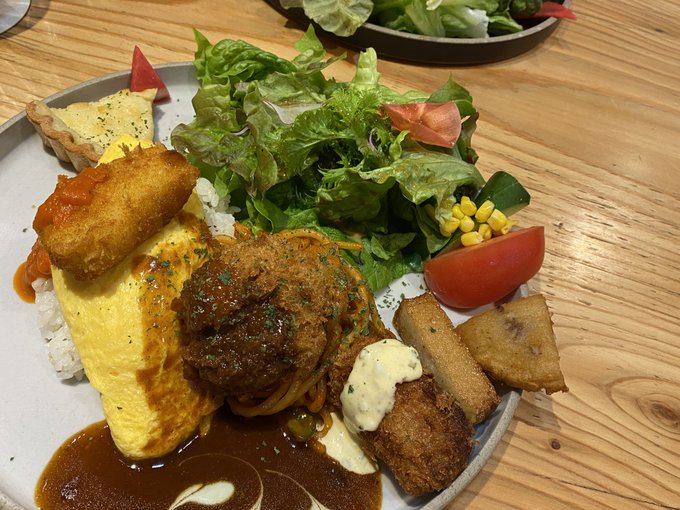 この前秋葉原のCHABARAの長崎トルコライス食堂でトルコライス食べてきた!まさに大人のお子様ランチw美味〜デザートにカ この前秋葉原のCHABARAの長崎トルコライス食堂でトルコライス食べてきた!まさに大人のお子様ランチw美味〜デザートにカ
