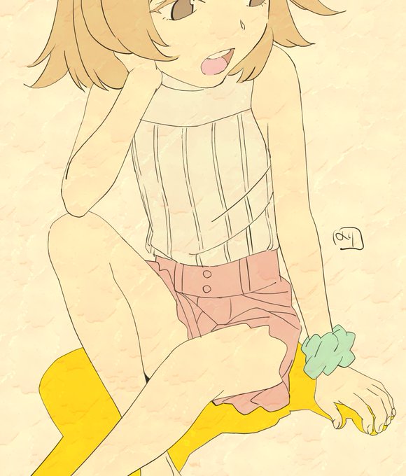 ドライブヘッド落描きミコトのショートパンツのすそどうなっているのか、実はよくわからない‥‥ホントはゴムですぼまってるのか ドライブヘッド落描きミコトのショートパンツのすそどうなっているのか、実はよくわからない‥‥ホントはゴムですぼまってるのか
