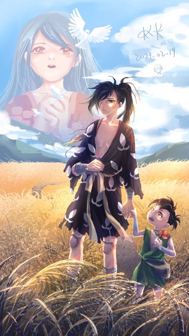 #dororo_fanart #dororo #どろろ #illustration 采朵鲜花送伊人 #dororo_fanart #dororo #どろろ #illustration 采朵鲜花送伊人