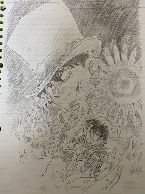 ステイホーム暇すぎて絵を描きまくる・名探偵コナン業火の向日葵 漆黒の追跡者(チェイサー) 銀翼の奇術 ステイホーム暇すぎて絵を描きまくる・名探偵コナン業火の向日葵 漆黒の追跡者(チェイサー) 銀翼の奇術