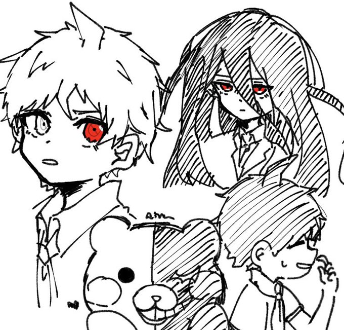 #ダンガンロンパ マジで顔よすぎてらくがきはかどる #ダンガンロンパ マジで顔よすぎてらくがきはかどる