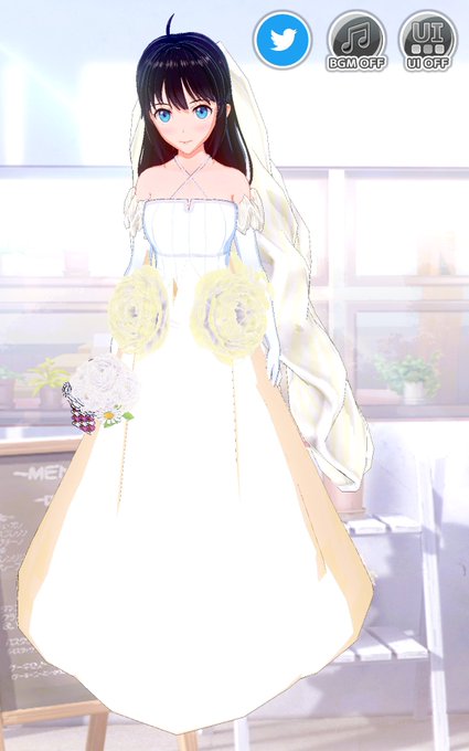 ウエディングドレス版 雪ノ下雪乃#俺ガイル #Vカツ ウエディングドレス版 雪ノ下雪乃#俺ガイル #Vカツ