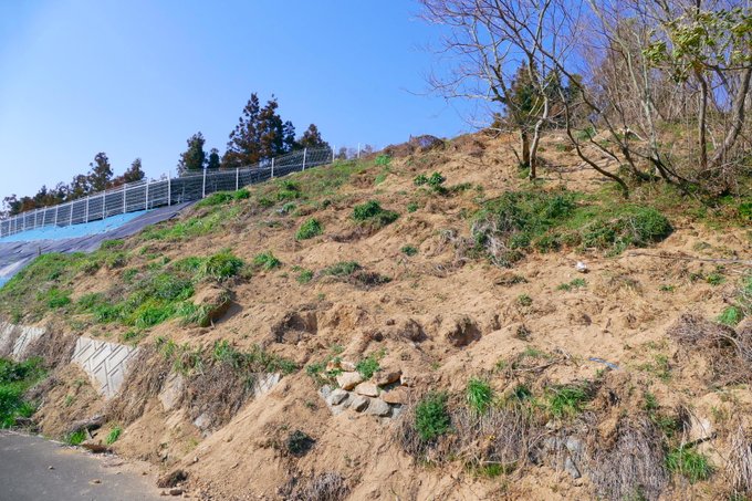 ◇山林を伐採して太陽光パネルを設置した場所つい最近稼働した設備ですが、もう山肌がうねって土砂が流れています。土砂の撤去費 ◇山林を伐採して太陽光パネルを設置した場所つい最近稼働した設備ですが、もう山肌がうねって土砂が流れています。土砂の撤去費