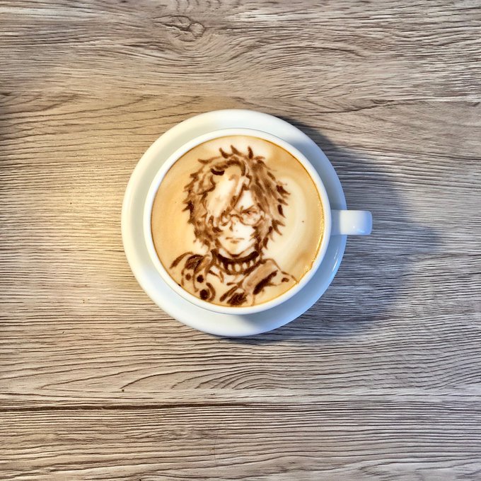 甲鉄城のカバネリより生駒くんのラテアート☕️お誕生日おめでとうございます!🎉🎊#生駒#生駒誕生祭2021#生駒生誕祭20 甲鉄城のカバネリより生駒くんのラテアート☕️お誕生日おめでとうございます!🎉🎊#生駒#生駒誕生祭2021#生駒生誕祭20