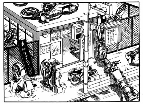 前にも書いたけど、アシスタントがバイク好き揃いだった時期のこち亀はどうかしているこのコマも、ストーリーにバイクがまったく 前にも書いたけど、アシスタントがバイク好き揃いだった時期のこち亀はどうかしているこのコマも、ストーリーにバイクがまったく