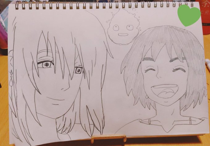 #イラスト 書いた( ´ω`)✒❤#ハウルの動く城 の #ハウル 🥀個人的に黒髪の方好みっ🤔💕笑これからペンで書いていこ #イラスト 書いた( ´ω`)✒❤#ハウルの動く城 の #ハウル 🥀個人的に黒髪の方好みっ🤔💕笑これからペンで書いていこ