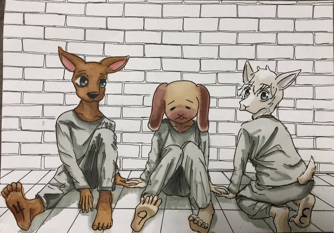 生き餌#BEASTARS #beastarsfanart #イラスト 生き餌#BEASTARS #beastarsfanart #イラスト