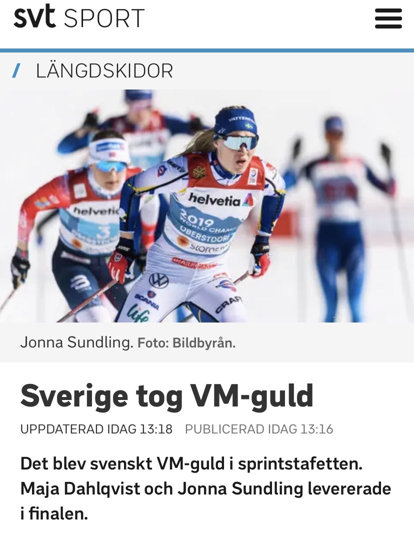 Vilka svenska skiddrottningar! 🌟👑🇸🇪 Fantastiskt. Så stolt över deras enorma prestationer! 
