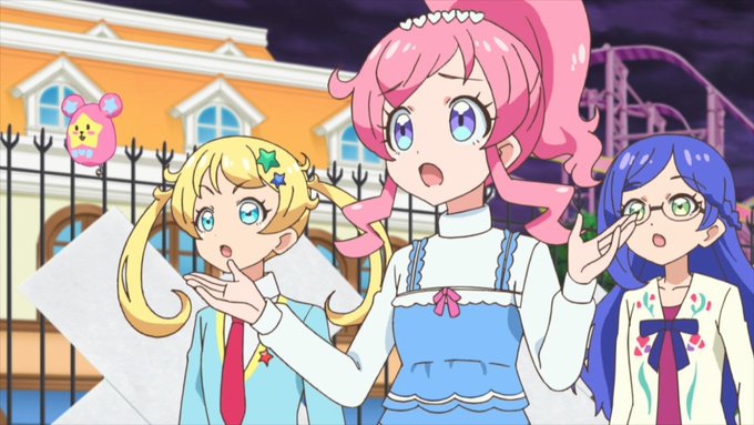 Miracle Kiratts桃山 みらい(ピンク)萌黄 えも(イエロー)青葉 りんか(ブルー)キラッCHU『キラッとプ Miracle Kiratts桃山 みらい(ピンク)萌黄 えも(イエロー)青葉 りんか(ブルー)キラッCHU『キラッとプ