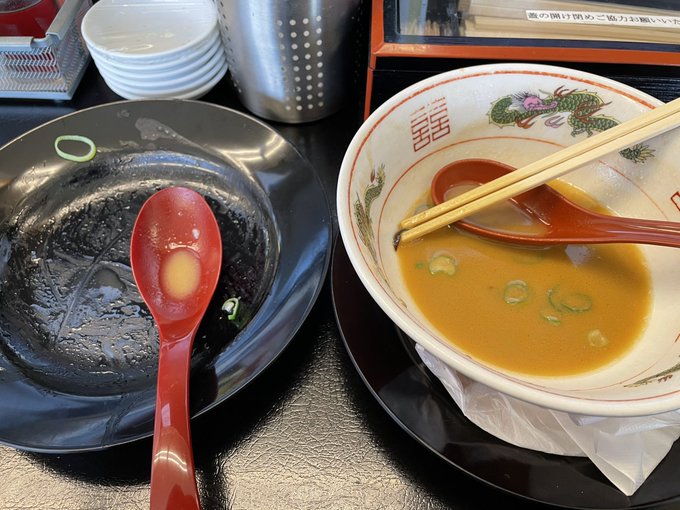 しまった😫写真撮り忘れとった🤦🏻#飯テロ未遂 #博多豚骨 #炒飯セット しまった😫写真撮り忘れとった🤦🏻#飯テロ未遂 #博多豚骨 #炒飯セット