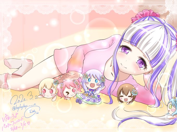ゆめかわパレオちゃすっごく可愛かったから描きましたᕱ⑅ᕱ"#パスパレ#パレオ#バンドリ ゆめかわパレオちゃすっごく可愛かったから描きましたᕱ⑅ᕱ"#パスパレ#パレオ#バンドリ