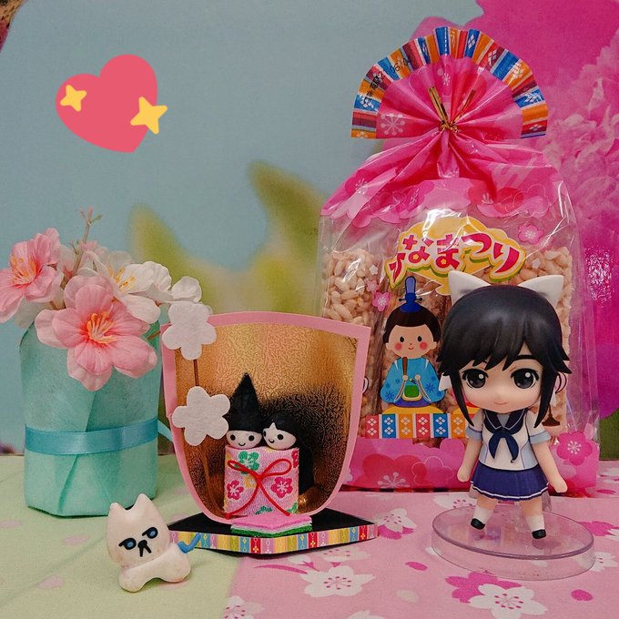 マナカ、にゃんぼー、今日は楽しいひな祭りだね♪女の子の日だね☆美味しいオヤツも、いっぱい食べて、すくすく元気に成長してね マナカ、にゃんぼー、今日は楽しいひな祭りだね♪女の子の日だね☆美味しいオヤツも、いっぱい食べて、すくすく元気に成長してね