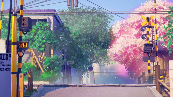 フォートナイトで秒速5センチメートルの踏切を作りました!公開14周年おめでとうございます🌸#フォートナイトクリエイティブ フォートナイトで秒速5センチメートルの踏切を作りました!公開14周年おめでとうございます🌸#フォートナイトクリエイティブ