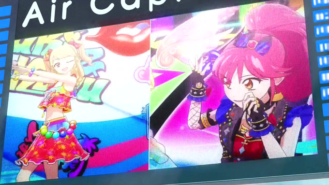空港の電光掲示板に流れるトゥインクルスターカップ戦#aikatsu 空港の電光掲示板に流れるトゥインクルスターカップ戦#aikatsu