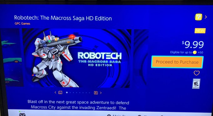 北米アカウントのニンテンドーeショップにロボテック(マクロス)が来ているな。海外GBAからのHDリメイクだけど、まさか出 北米アカウントのニンテンドーeショップにロボテック(マクロス)が来ているな。海外GBAからのHDリメイクだけど、まさか出