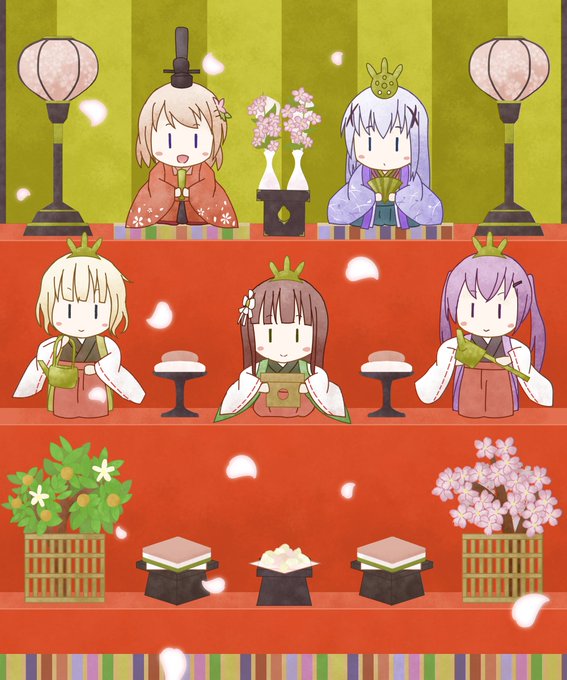 ごちうさひな壇描いてた ごちうさひな壇描いてた