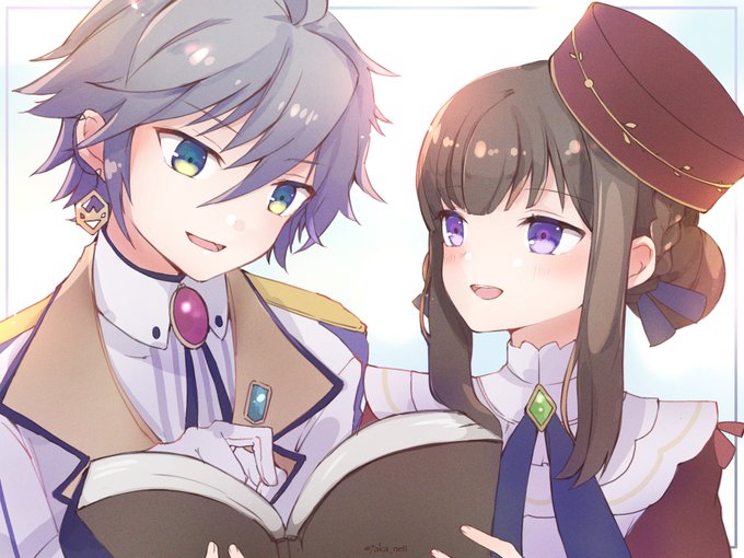 ほぼ毎日らくがきNo.257 #メルストリクエストによりエヴラースくんとリトニエルちゃん ほぼ毎日らくがきNo.257 #メルストリクエストによりエヴラースくんとリトニエルちゃん