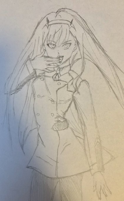 ダリフラよりゼロツー#ダリフラ #絵描きさんと繋がりたい ダリフラよりゼロツー#ダリフラ #絵描きさんと繋がりたい