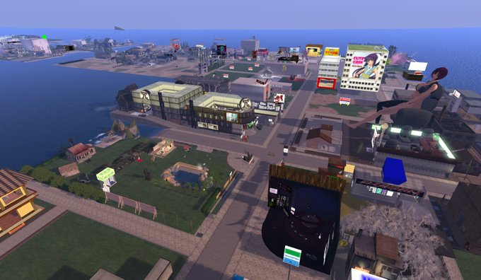 自分のカフェから5つのSIMを見渡してみるとこんな感じ。大きさ感、伝わりますかー?#secondlife #sizetw 自分のカフェから5つのSIMを見渡してみるとこんな感じ。大きさ感、伝わりますかー?#secondlife #sizetw