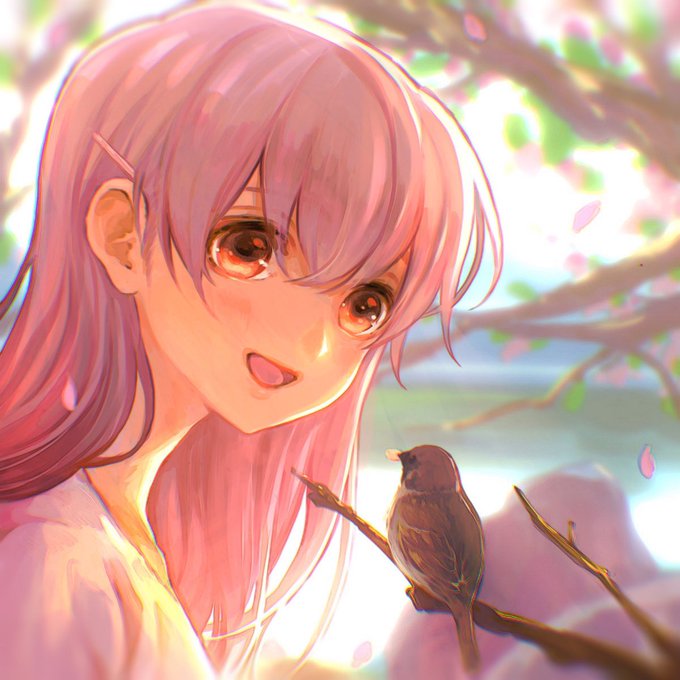 硝子ちゃんとチュンです。#聲の形 硝子ちゃんとチュンです。#聲の形
