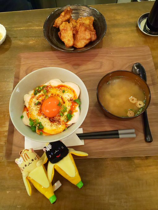 とりチャーシュー丼+チーズからあげ(塩だれ)鶏肉祭✨龍の卵おいし💕そしてひるねこさんに続いてたまごっちさんちのばなにゃと とりチャーシュー丼+チーズからあげ(塩だれ)鶏肉祭✨龍の卵おいし💕そしてひるねこさんに続いてたまごっちさんちのばなにゃと