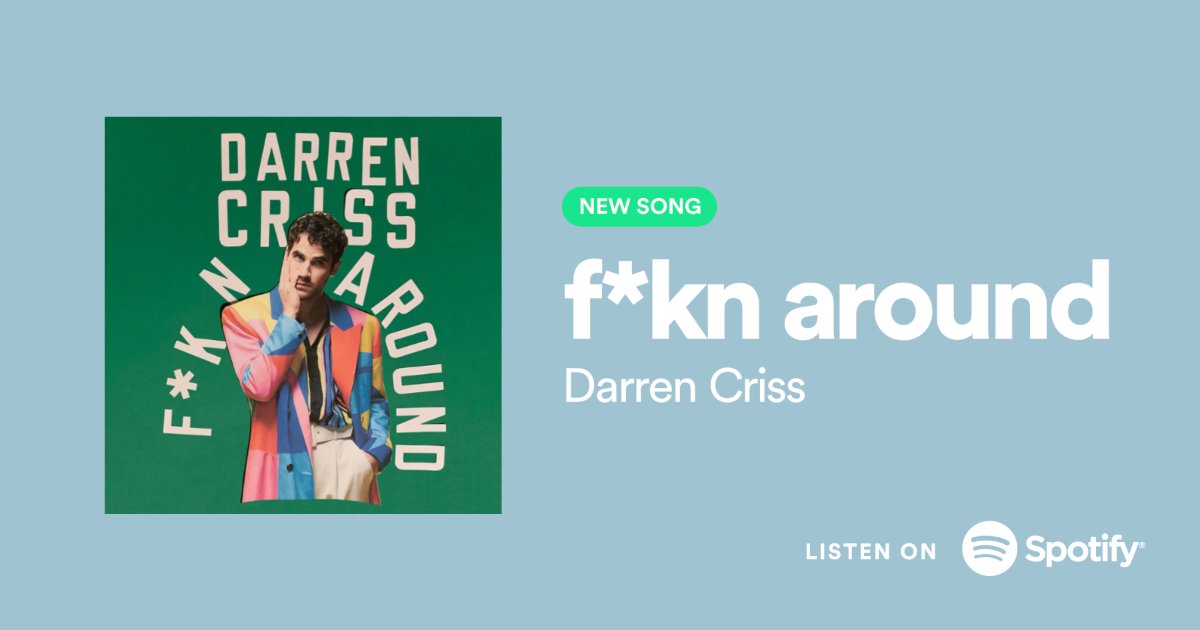 Woooo! Thanks @Spotify for including F*KN AROUND on New Music Friday. Listen now:  