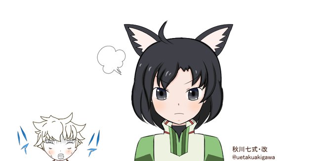 描いたりりちゃんのバランスが悪く、コピーして微修正を加えた絵です。いかんともしがたい!解消できず。りつ耳をつけてカウンタ 描いたりりちゃんのバランスが悪く、コピーして微修正を加えた絵です。いかんともしがたい!解消できず。りつ耳をつけてカウンタ