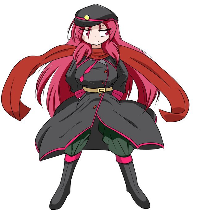 結構良い感じに思えたので、前描いたロングコート軍服風りく姉に色付けました。あくまで風、風ね。もはやケムリクサと付けなきゃ 結構良い感じに思えたので、前描いたロングコート軍服風りく姉に色付けました。あくまで風、風ね。もはやケムリクサと付けなきゃ