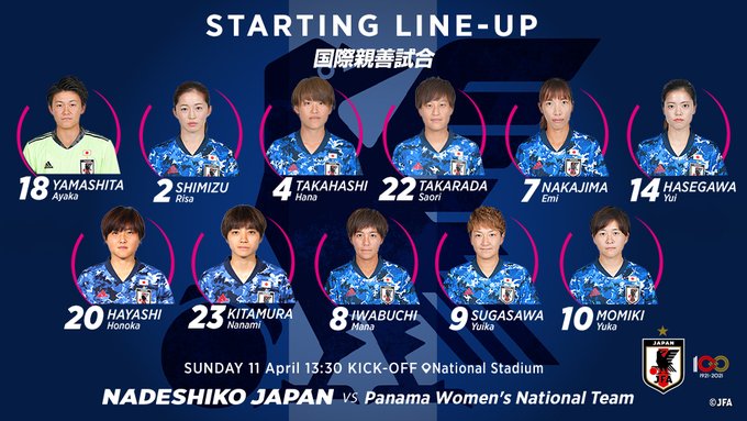 #なでしこジャパン🇯🇵LINE-UP📝𝐆𝐊#山下杏也加𝐃𝐅#清水梨紗#高橋はな#宝田沙織𝐌𝐅#中島依美(C)#長谷川唯# #なでしこジャパン🇯🇵LINE-UP📝𝐆𝐊#山下杏也加𝐃𝐅#清水梨紗#高橋はな#宝田沙織𝐌𝐅#中島依美(C)#長谷川唯#