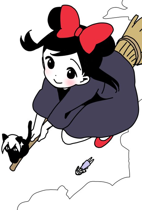 ミニーちゃんのつもりだったけど魔女子さんという声も頂いたので描きました。#ぼっち生活 ミニーちゃんのつもりだったけど魔女子さんという声も頂いたので描きました。#ぼっち生活