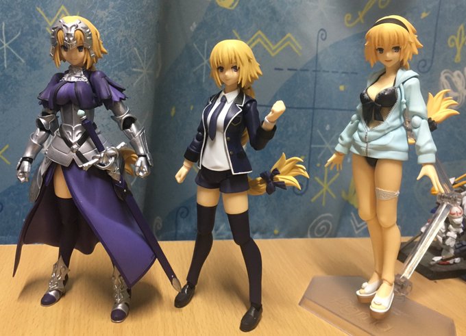 ジャンヌ(FGO)とジャンヌ(アポクリファ)とジャンヌ(姉)です。(´∀`)#FGO#figma#ジャンヌ ジャンヌ(FGO)とジャンヌ(アポクリファ)とジャンヌ(姉)です。(´∀`)#FGO#figma#ジャンヌ