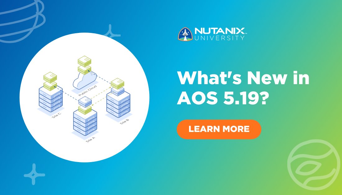 test Twitter Media - RT @NutanixEDU: What's New in AOS 5.19 is finally here! 🙌 

#NutanixUniversity

https://t.co/YeGBM0E54l https://t.co/yiLhwdJFu4