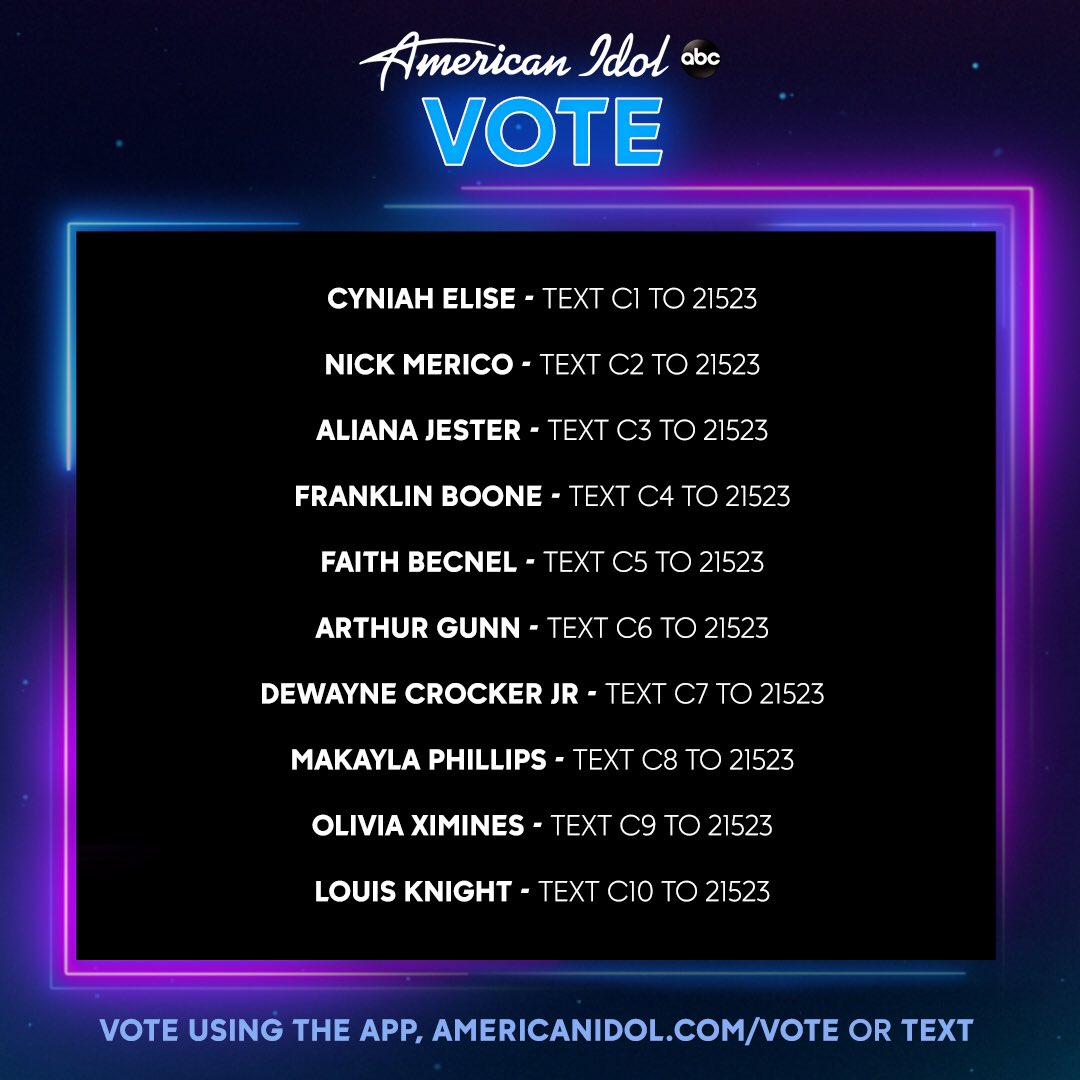 America you have all week to VOTE! Who from last season do you want to come back with a vengeance? 😧😈#AmericanIdol 