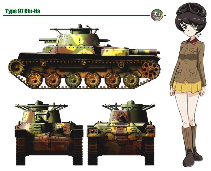 ★1/35 劇場版「ガルパン」知波単学園九七式中戦車・旧砲塔新車体 ★1/35 劇場版「ガルパン」知波単学園九七式中戦車・旧砲塔新車体